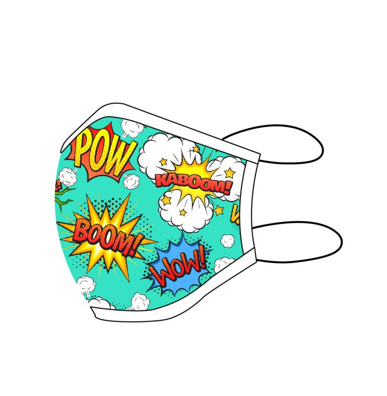 Mascarilla con tejido certificado para niño reutilizable. - La Botiga