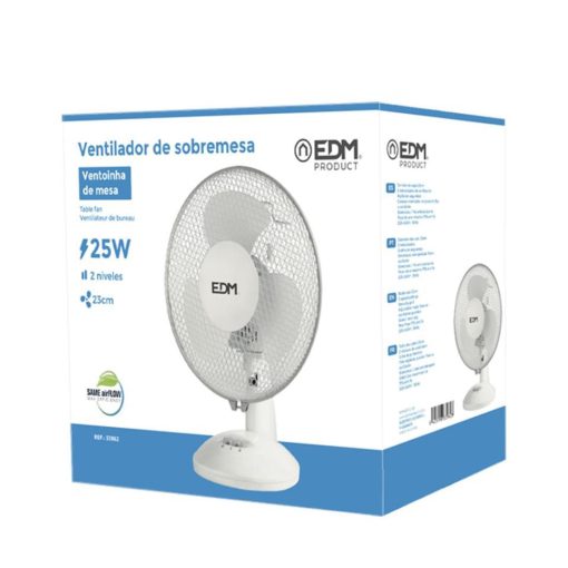 Ventilador sobremesa 20 centímetros 25w EDM