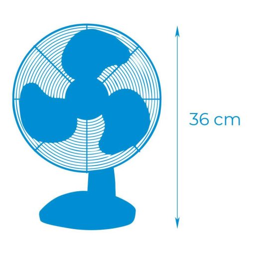 Ventilador sobremesa 20 centímetros 25w EDM