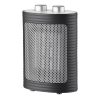 Termoventilador cerámico 1500w negro/plata