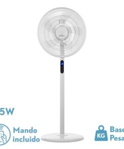 Ventilador de pie Icono Blanco 45w con mando