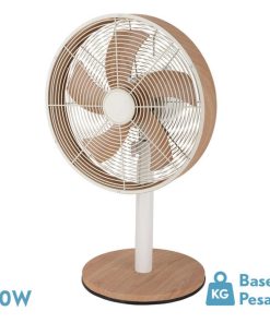 Ventilador de sobremesa 45w Alcañiz Blanco/Haya