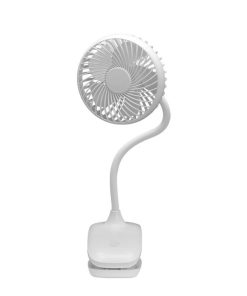 Ventilador sobremesa con pinza Sines Blanco