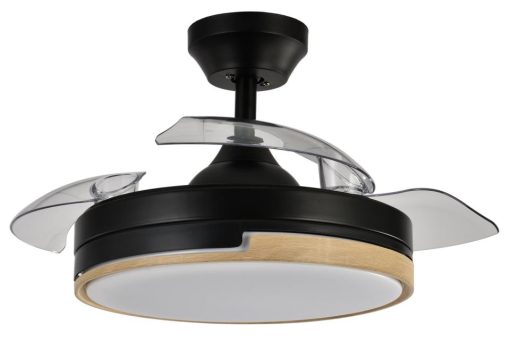 Ventilador DC 48w Olimpia negro