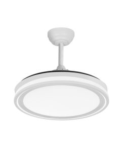Ventilador Dc Bandido 59w Blanco 4aspas 107d 5900l