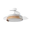 Ventilador Dc Provenza 72w 7200lm Blanco/haya