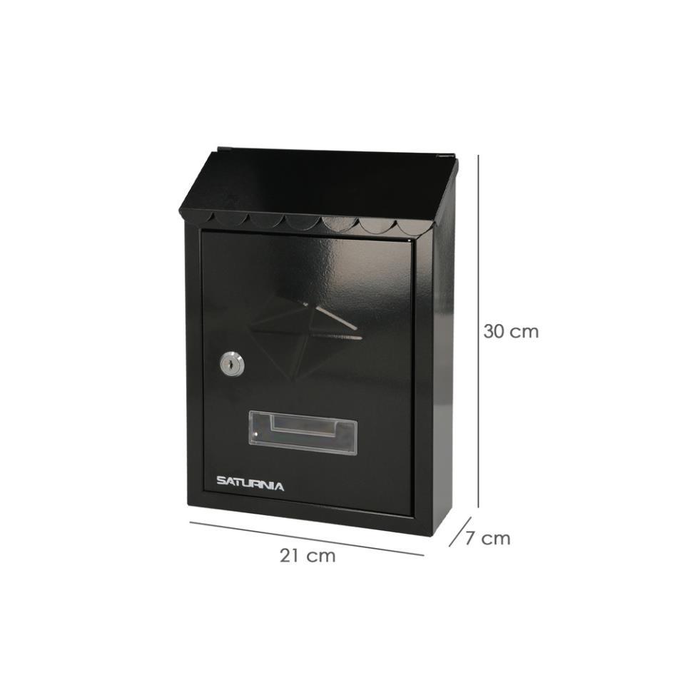 BUZON RESIDENCE 205X70X300mm NEGRO