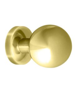 Pomo tirador redondo 70mm latón brillo