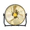 Ventilador Industrial Mapache Negro/amarillo 140w